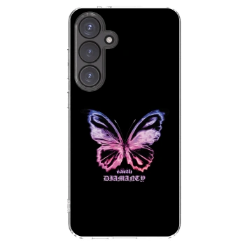 Picasee husă transparentă din silicon pentru Samsung Galaxy S24 FE S721B - Diamanty Purple