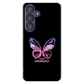 Picasee husă transparentă din silicon pentru Samsung Galaxy S25 5G - Diamanty Purple