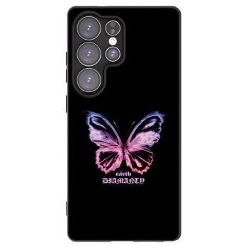 Picasee husă neagră din silicon pentru Samsung Galaxy S25 Ultra 5G - Diamanty Purple