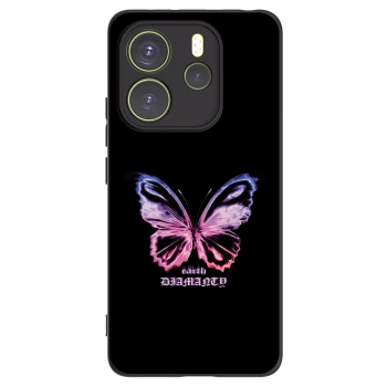 Picasee husă neagră din silicon pentru Xiaomi Redmi Note 14 4G - Diamanty Purple