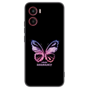 Picasee husă neagră din silicon pentru Motorola Moto G05 - Diamanty Purple