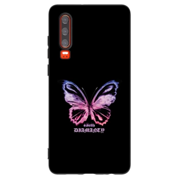 Picasee husă neagră din silicon pentru Huawei P30 - Diamanty Purple