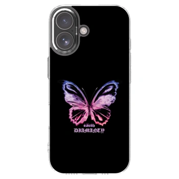 Picasee husă transparentă din silicon pentru Apple iPhone 17 - Diamanty Purple