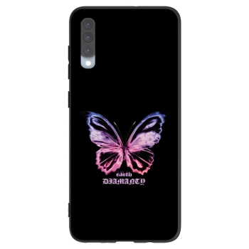 Picasee husă neagră din silicon pentru Samsung Galaxy A70 A705F - Diamanty Purple