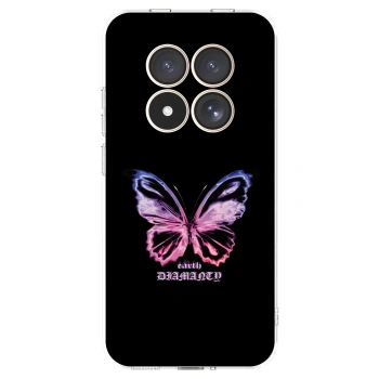 Picasee husă transparentă din silicon pentru Xiaomi Redmi Note 15 Pro 4G - Diamanty Purple