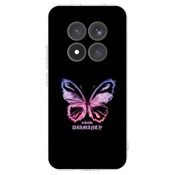 Picasee husă transparentă din silicon pentru Xiaomi Redmi Note 15 Pro+ - Diamanty Purple