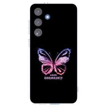 Picasee husă transparentă din silicon pentru Samsung Galaxy S25 FE 5G - Diamanty Purple