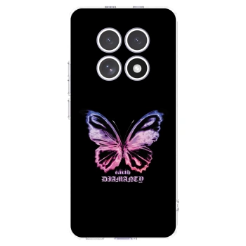 Picasee husă transparentă din silicon pentru Xiaomi Redmi Note 15 - Diamanty Purple