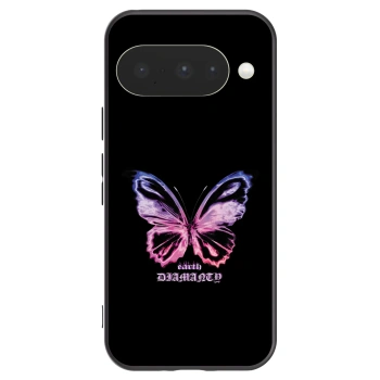 Picasee husă neagră din silicon pentru Google Pixel 10 - Diamanty Purple