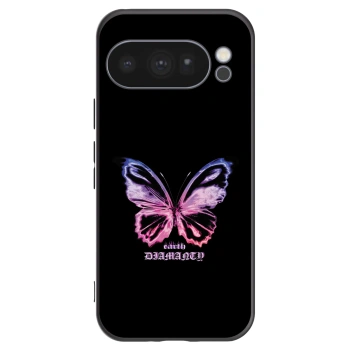 Picasee husă neagră din silicon pentru Google Pixel 10 Pro - Diamanty Purple