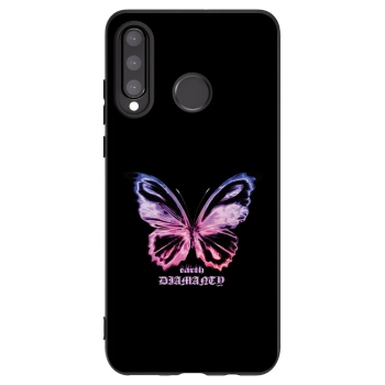 Picasee husă neagră din silicon pentru Huawei P30 Lite - Diamanty Purple