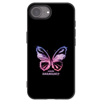Picasee husă neagră din silicon pentru Apple iPhone 17e - Diamanty Purple