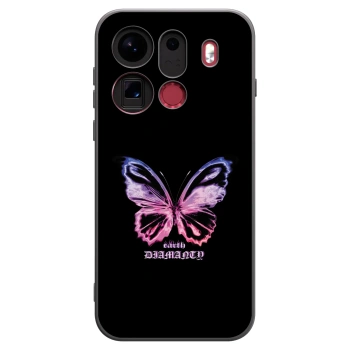 Picasee husă neagră din silicon pentru OPPO Find X9 Pro - Diamanty Purple