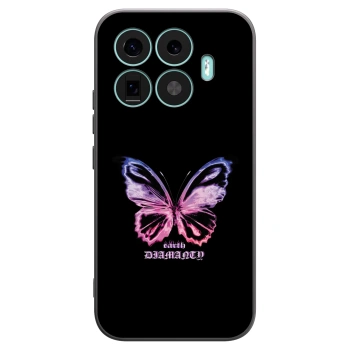 Picasee husă neagră din silicon pentru Xiaomi 17T - Diamanty Purple