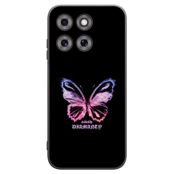 Picasee husă neagră din silicon pentru Motorola Moto G77 - Diamanty Purple
