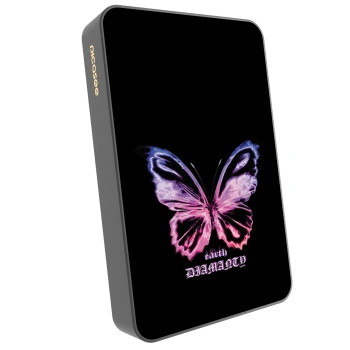 Picasee Powerbank cu MagSafe 10 000 mAh Gri - Diamanty Purple