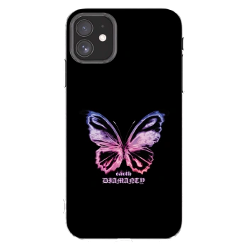 Picasee husă transparentă din silicon pentru Apple iPhone 11 - Diamanty Purple