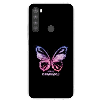 Picasee husă transparentă din silicon pentru Xiaomi Redmi Note 8 - Diamanty Purple