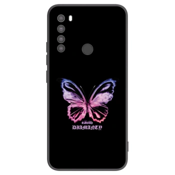 Picasee husă neagră din silicon pentru Xiaomi Redmi Note 8 - Diamanty Purple