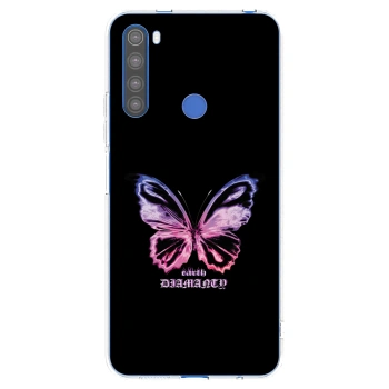Picasee husă transparentă din silicon pentru Xiaomi Redmi Note 8T - Diamanty Purple