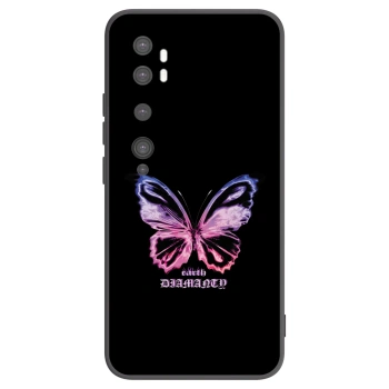 Picasee husă neagră din silicon pentru Xiaomi Mi Note 10 (Pro) - Diamanty Purple