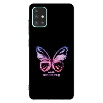 Picasee husă transparentă din silicon pentru Samsung Galaxy A51 A515F - Diamanty Purple