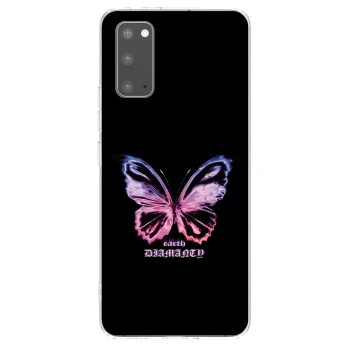 Picasee husă transparentă din silicon pentru Samsung Galaxy S20 G980F - Diamanty Purple