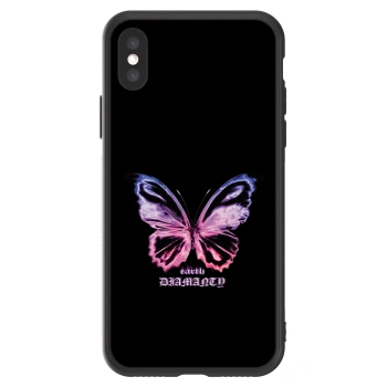 Picasee ULTIMATE CASE pentru Apple iPhone X/XS - Diamanty Purple