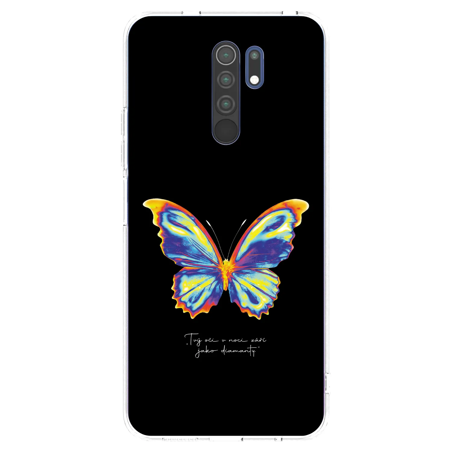 Picasee husă transparentă din silicon pentru Xiaomi Redmi 9 - Diamanty Black