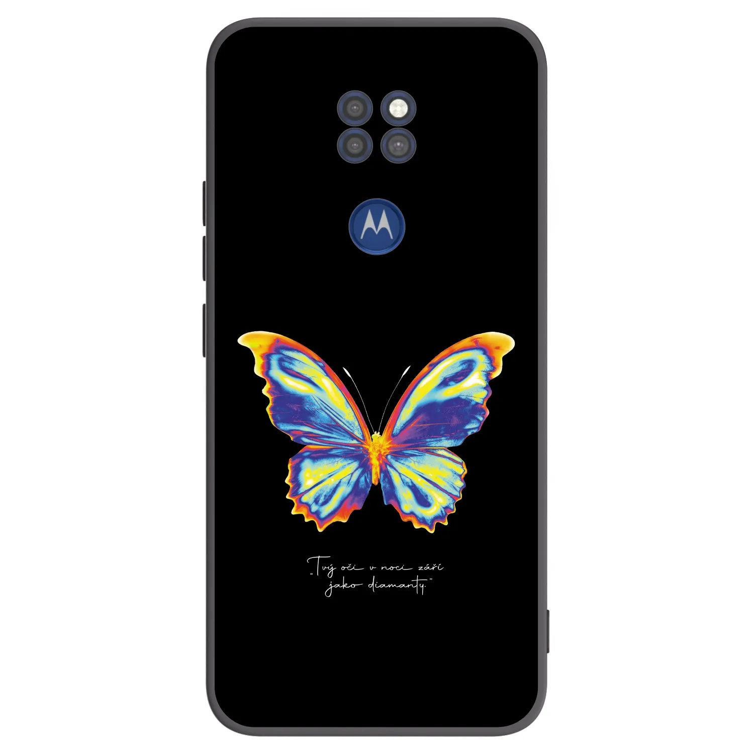 Picasee husă neagră din silicon pentru Motorola Moto G9 Play - Diamanty Black