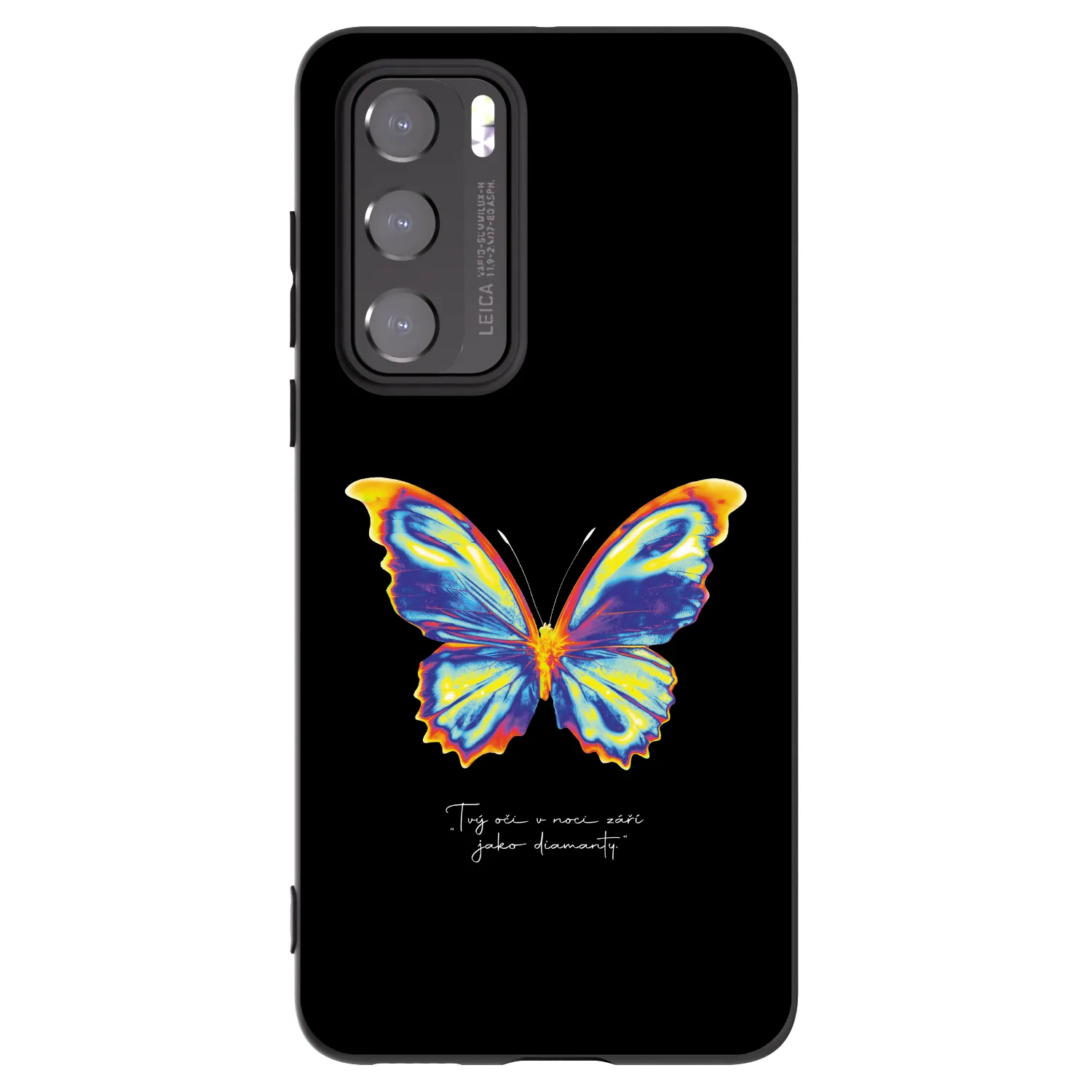 Picasee husă neagră din silicon pentru Huawei P40 - Diamanty Black