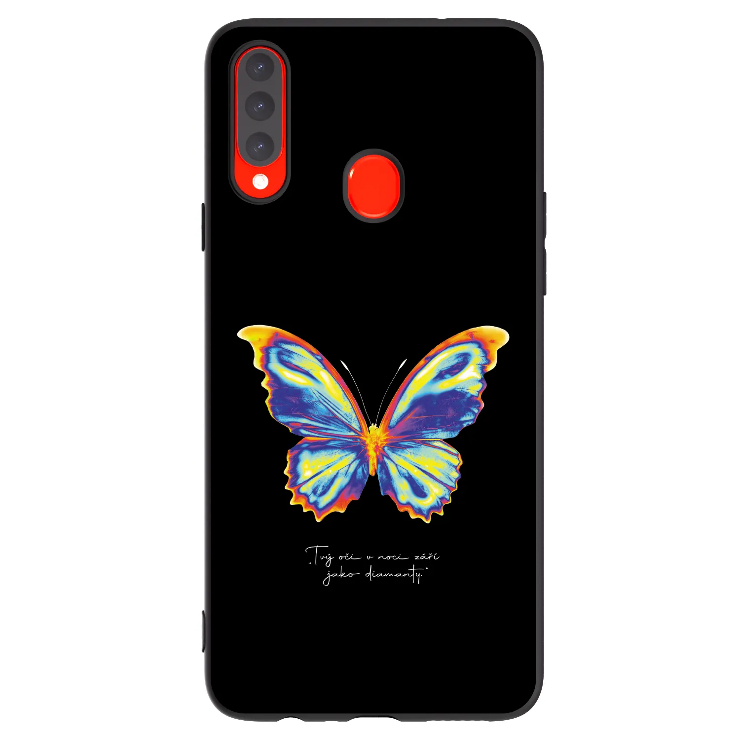 Picasee husă neagră din silicon pentru Samsung Galaxy A20s - Diamanty Black