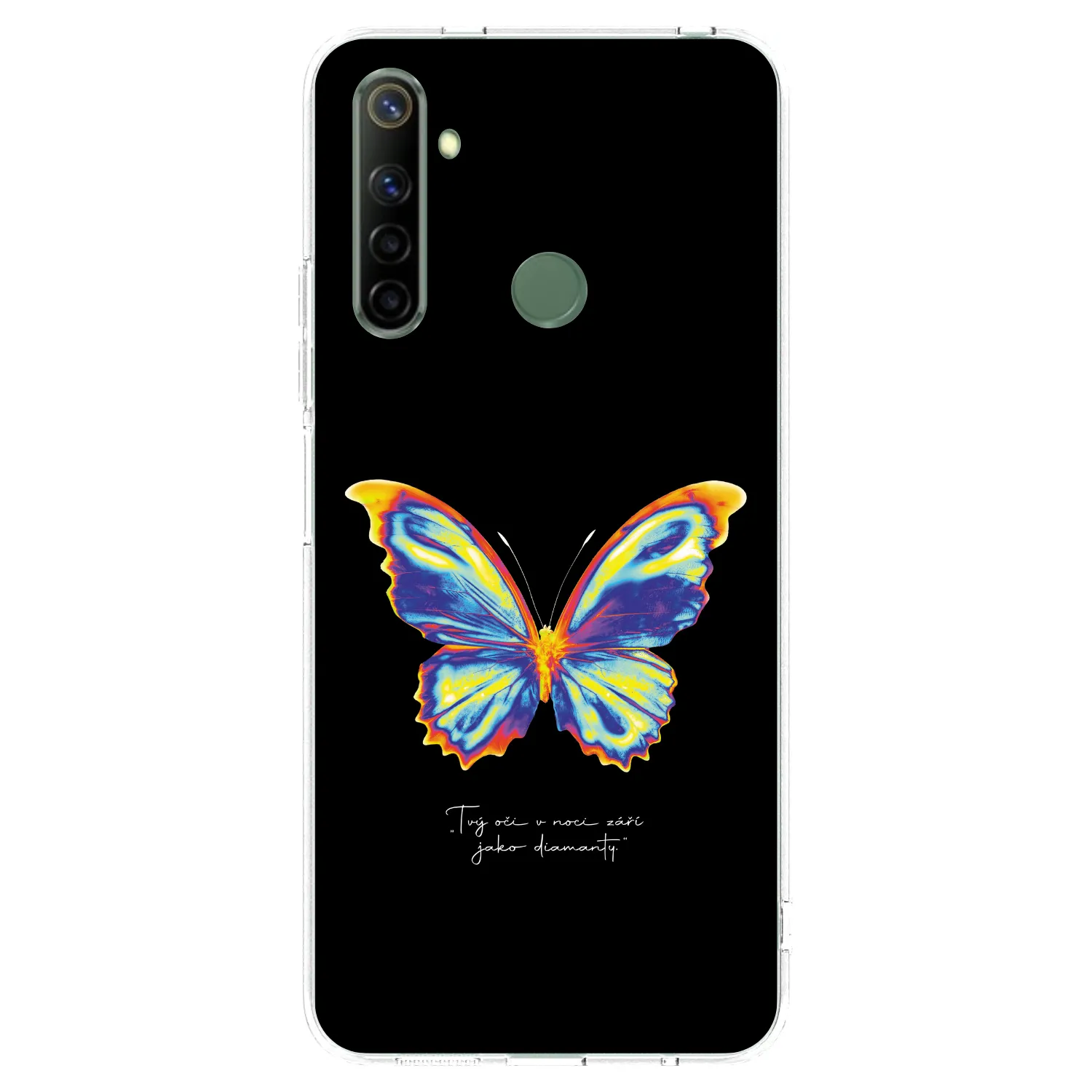 Picasee husă transparentă din silicon pentru Realme 6i - Diamanty Black