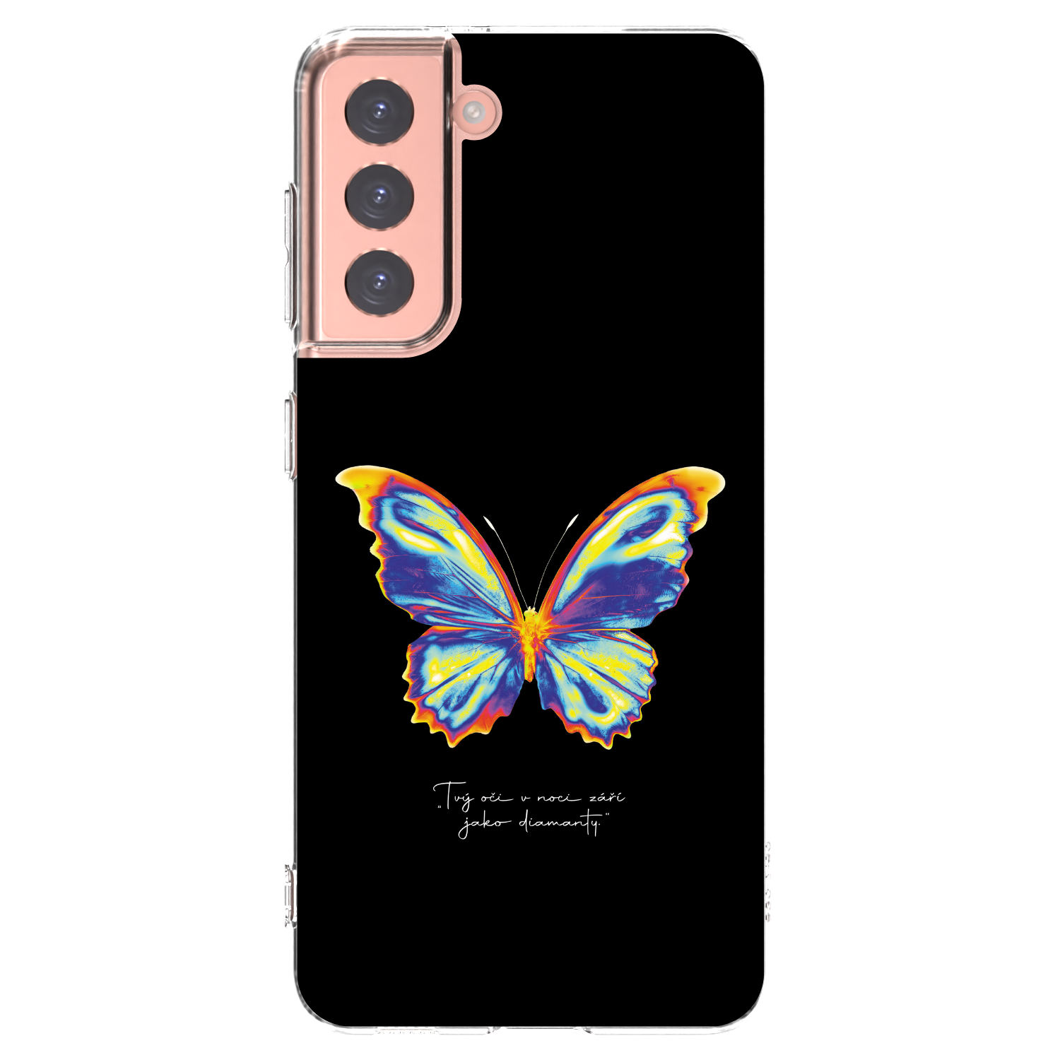 Picasee husă transparentă din silicon pentru Samsung Galaxy S21 5G G991B - Diamanty Black