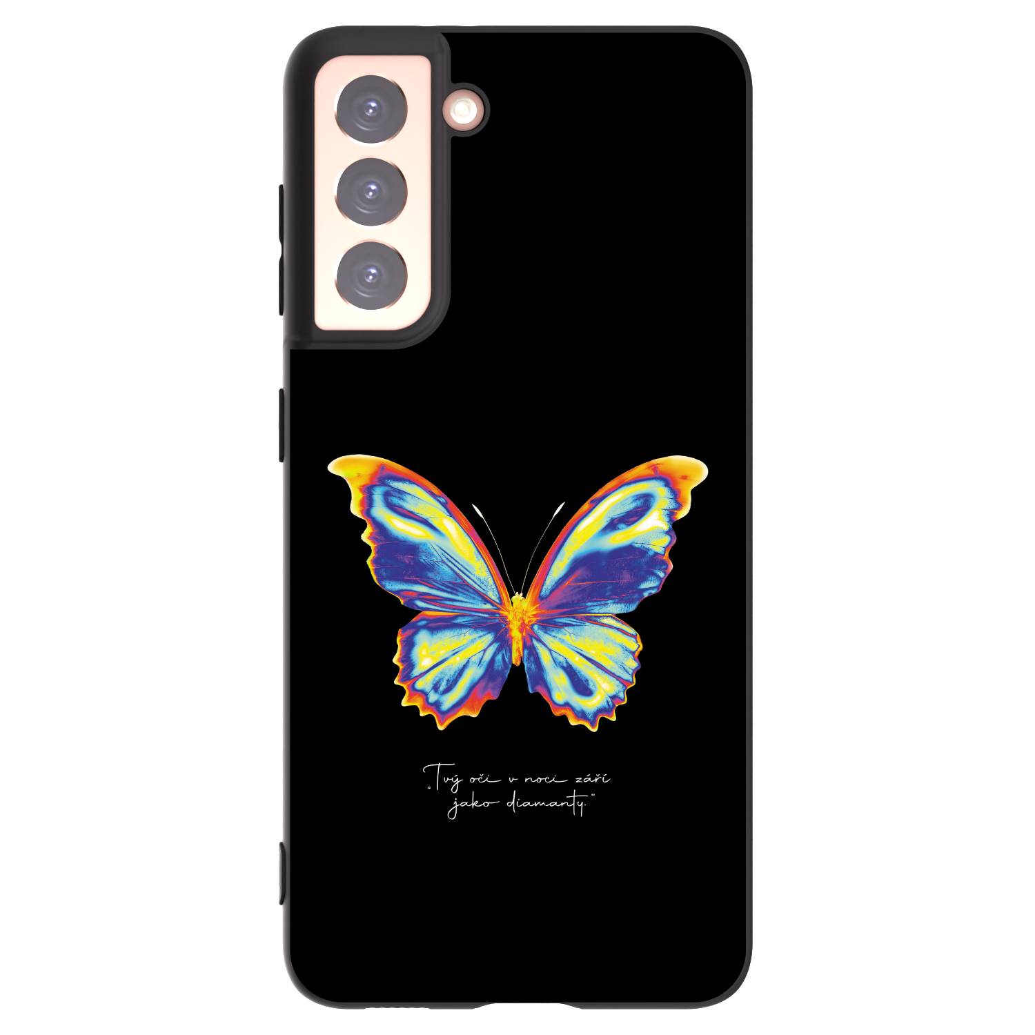 Picasee husă neagră din silicon pentru Samsung Galaxy S21 5G G991B - Diamanty Black