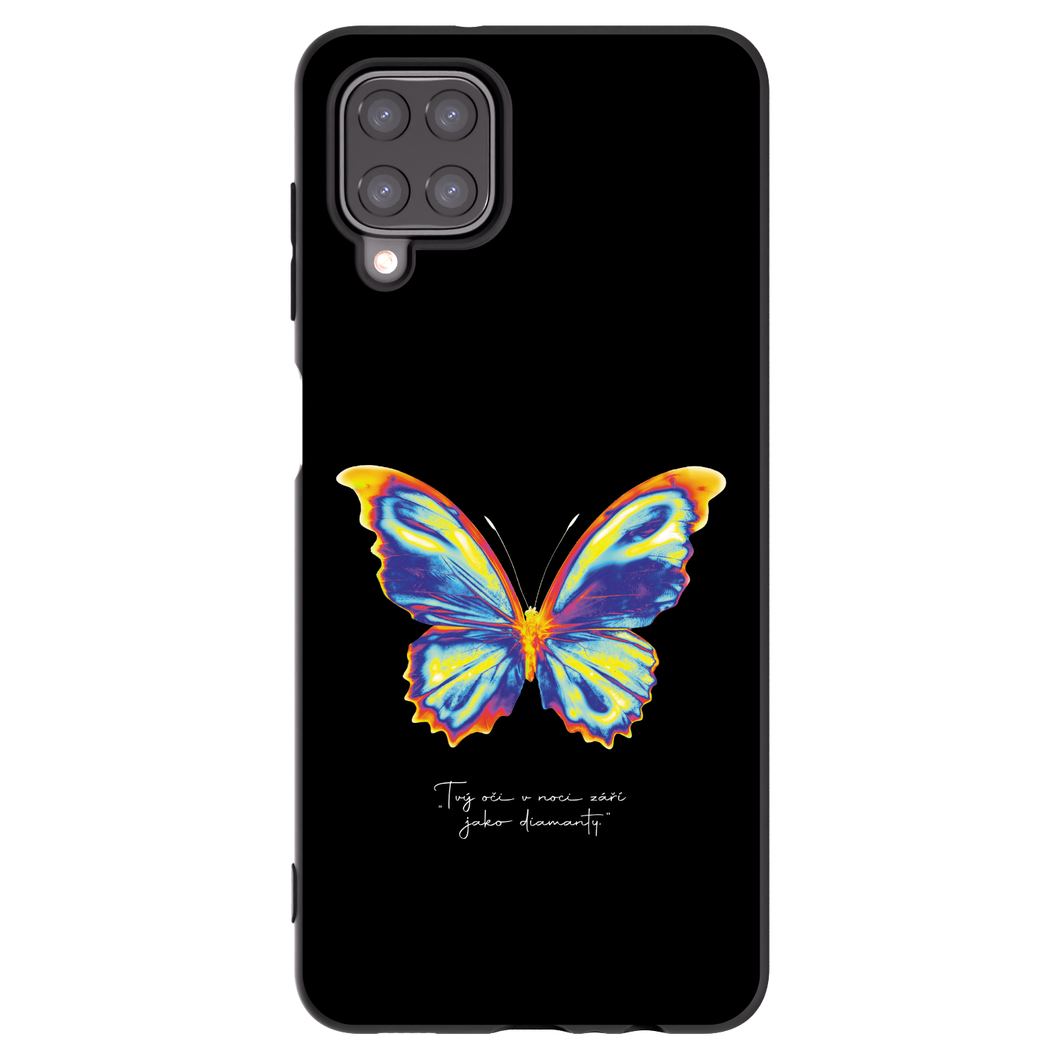 Picasee husă neagră din silicon pentru Samsung Galaxy A12 A125F - Diamanty Black