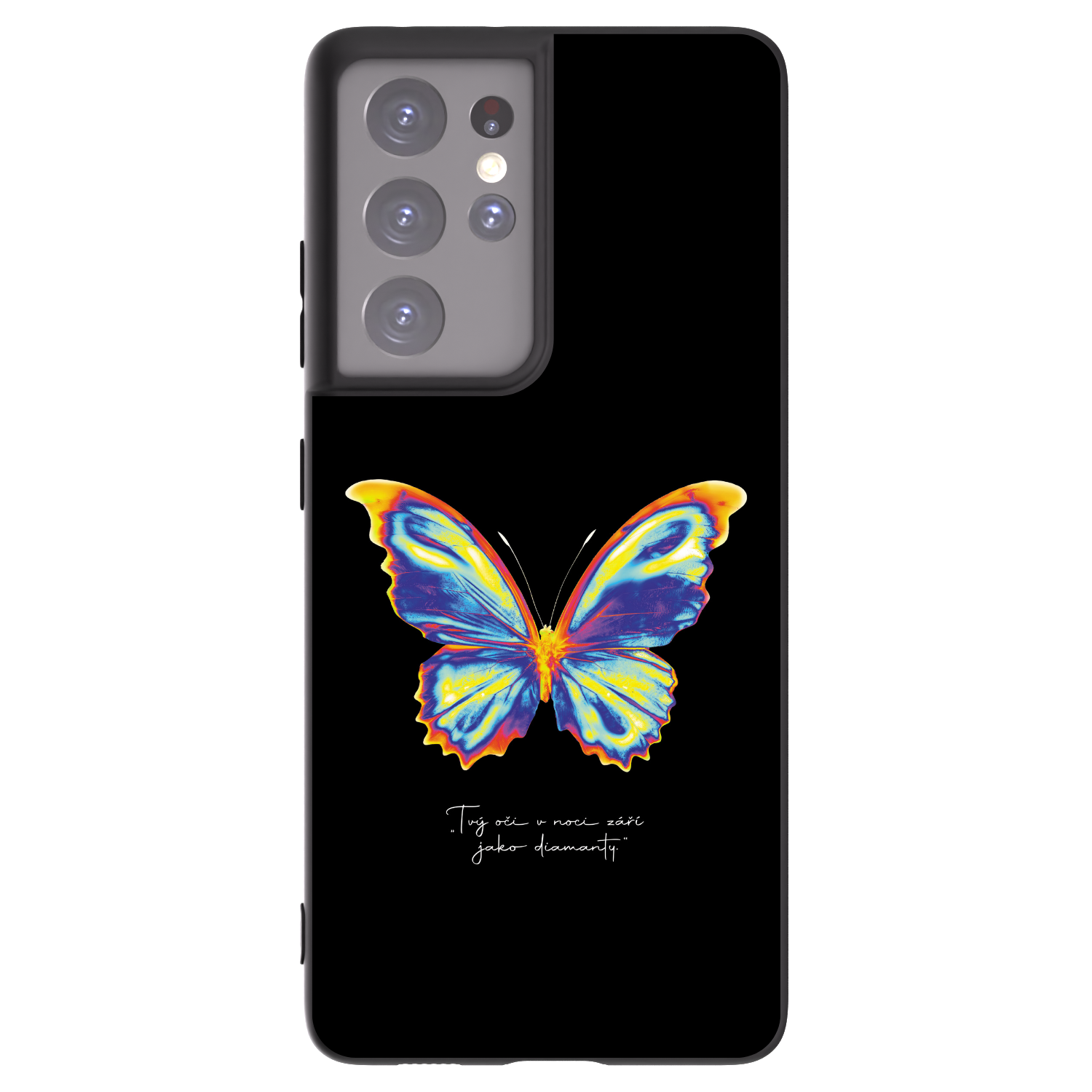 Picasee husă neagră din silicon pentru Samsung Galaxy S21 Ultra 5G G998B - Diamanty Black