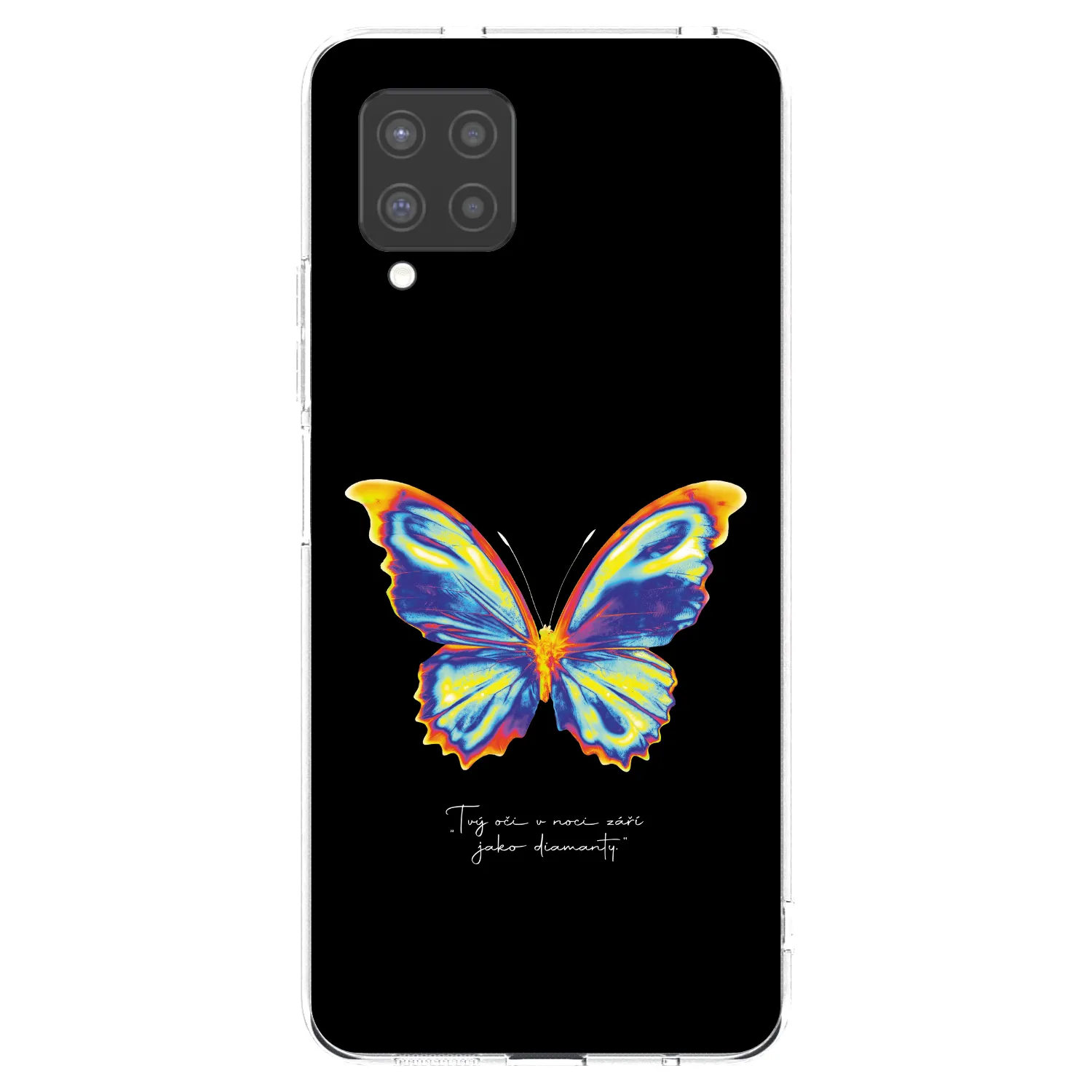 Picasee husă transparentă din silicon pentru Samsung Galaxy A42 A426B - Diamanty Black