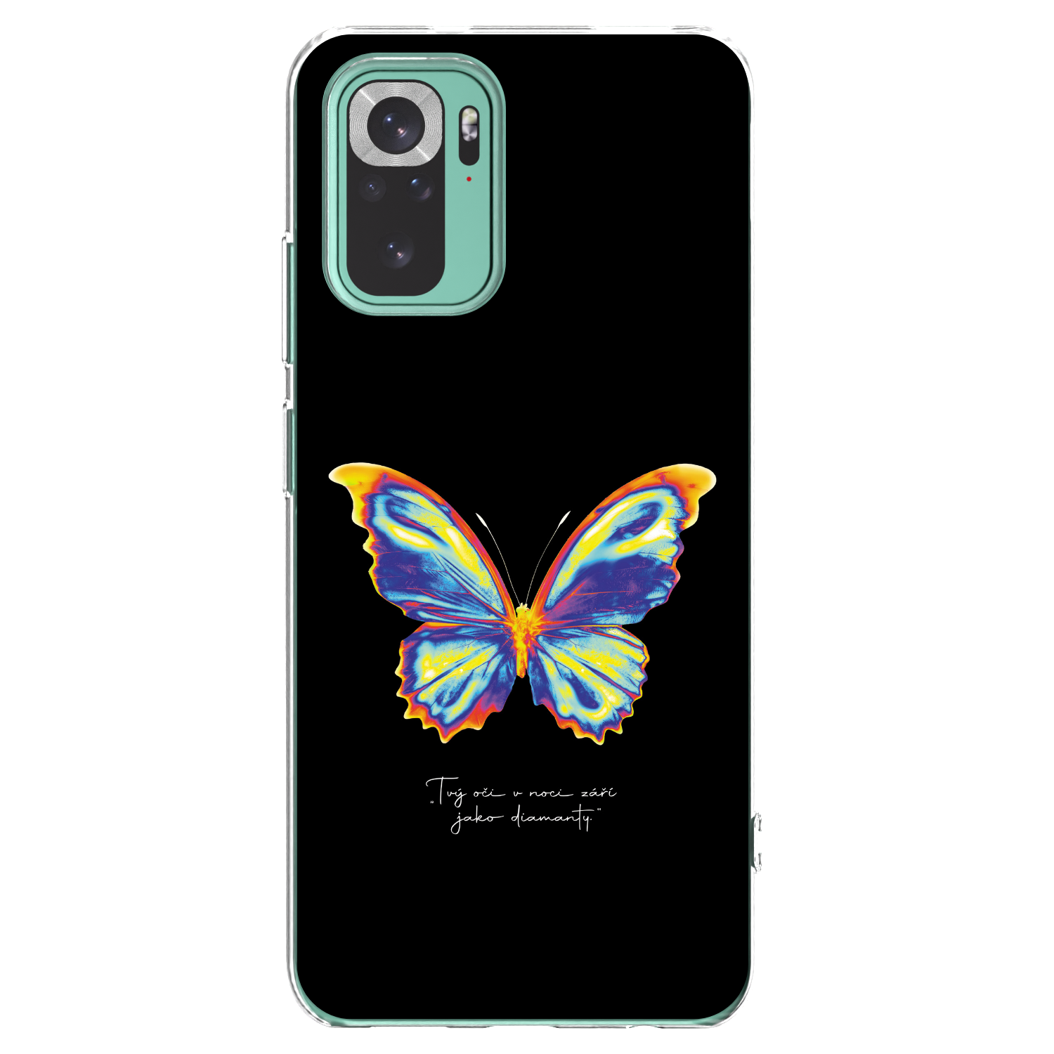 Picasee husă transparentă din silicon pentru Xiaomi Redmi Note 10 Pro - Diamanty Black
