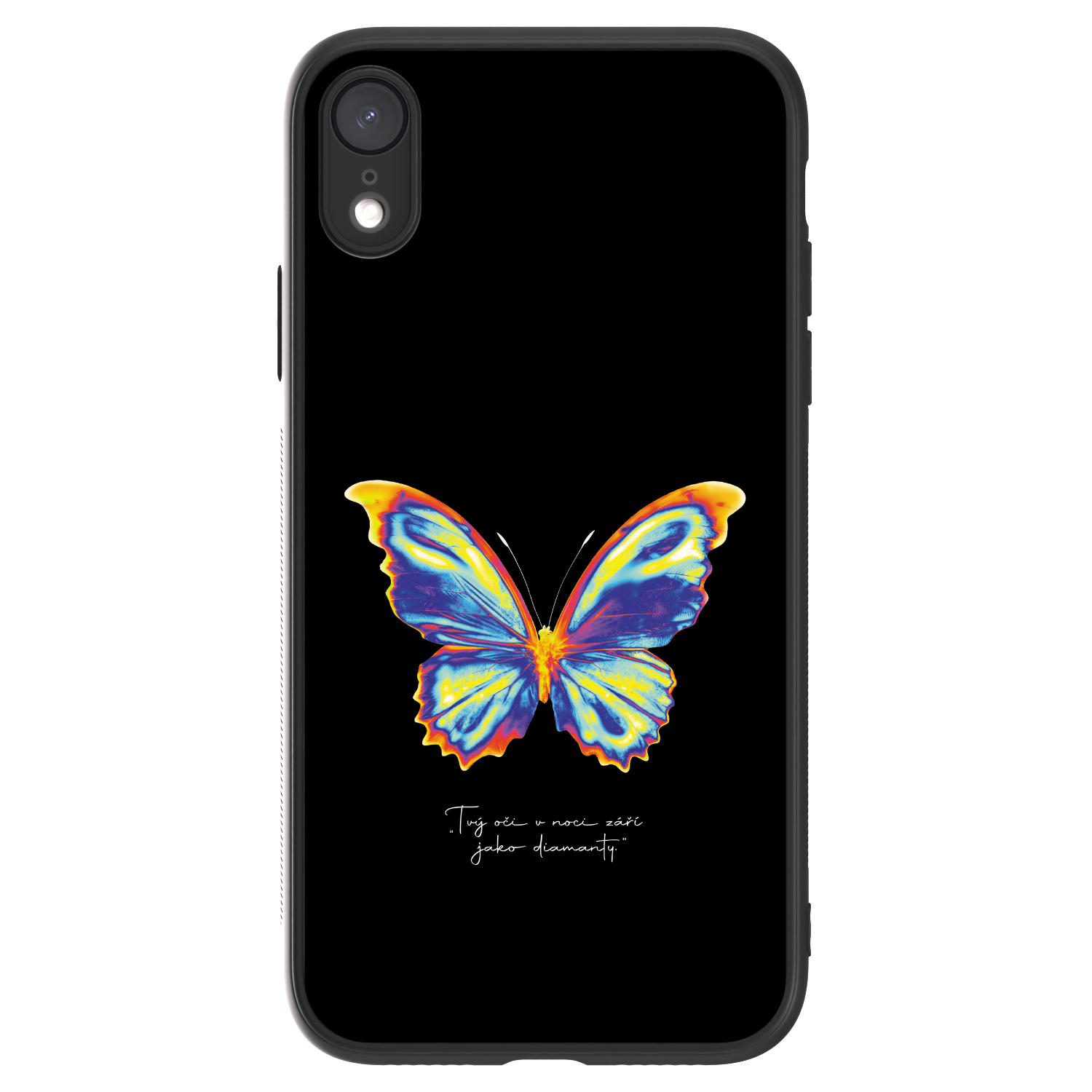 Picasee ULTIMATE CASE pentru Apple iPhone XR - Diamanty Black