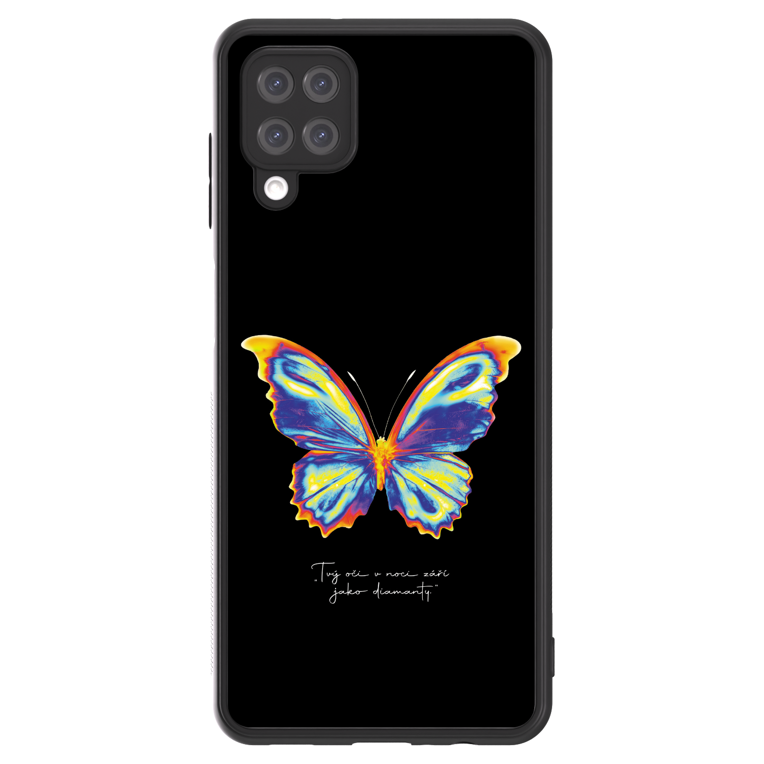 Picasee ULTIMATE CASE pentru Samsung Galaxy A12 A125F - Diamanty Black