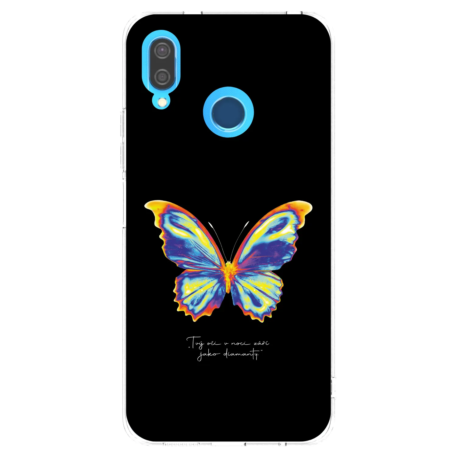 Picasee husă transparentă din silicon pentru Huawei P20 Lite - Diamanty Black