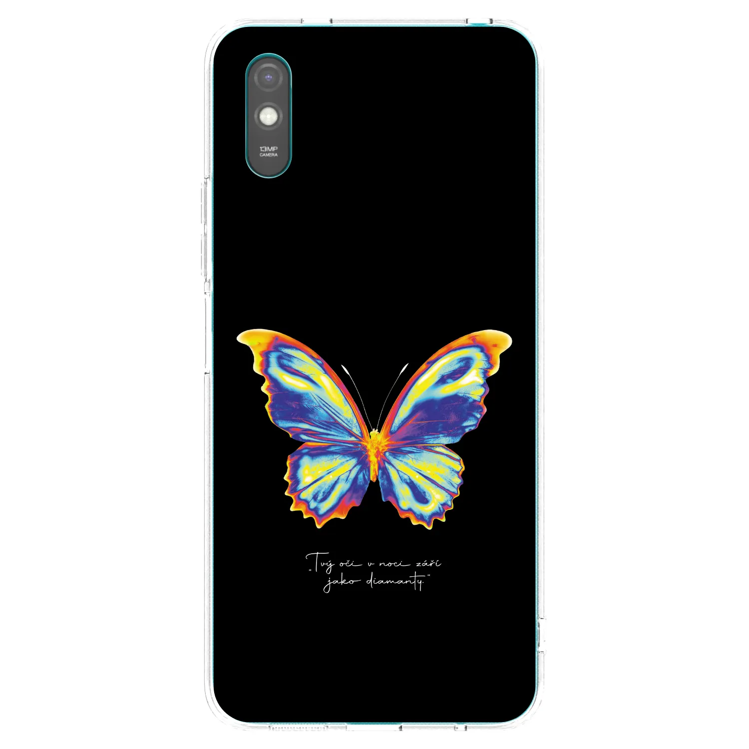 Picasee husă transparentă din silicon pentru Xiaomi Redmi 9AT - Diamanty Black