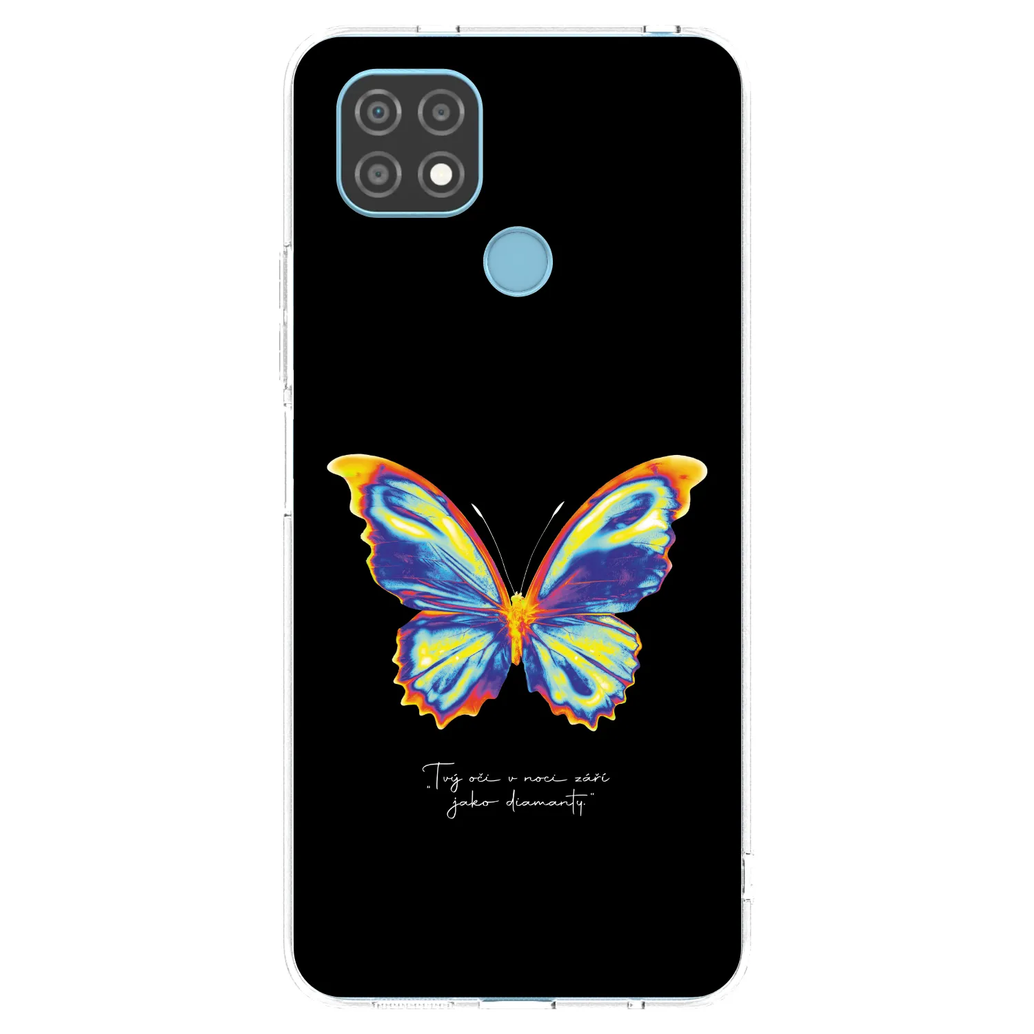 Picasee husă transparentă din silicon pentru Realme C21 - Diamanty Black