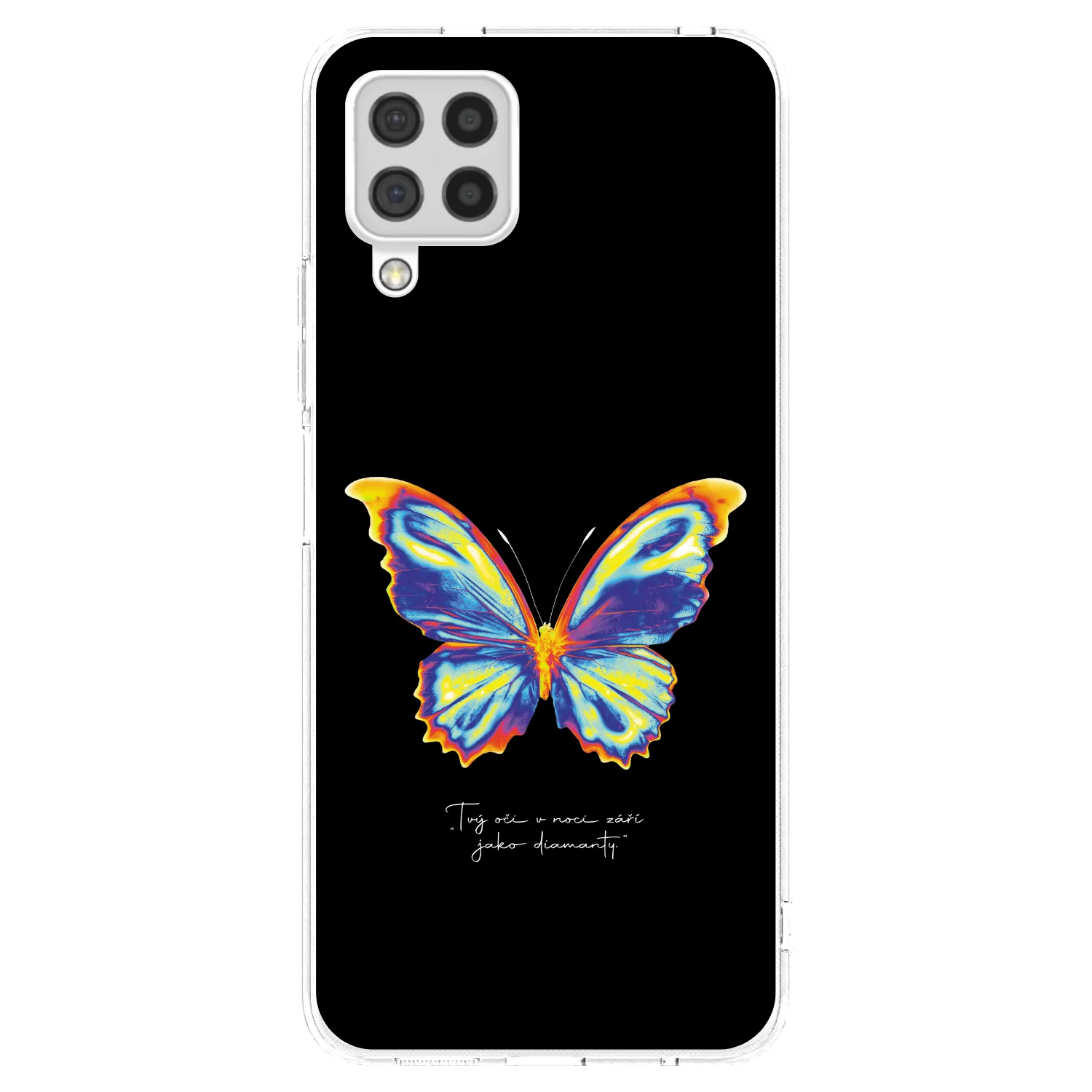 Picasee husă transparentă din silicon pentru Samsung Galaxy A22 A225F 4G - Diamanty Black