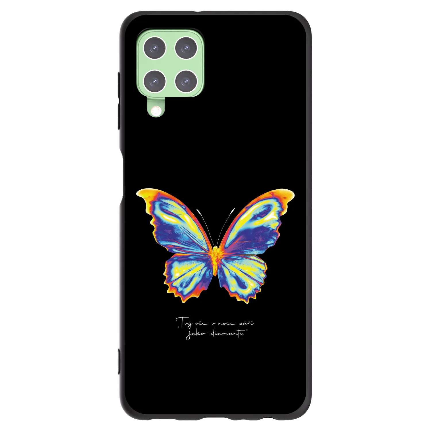 Picasee husă neagră din silicon pentru Samsung Galaxy A22 A225F 4G - Diamanty Black