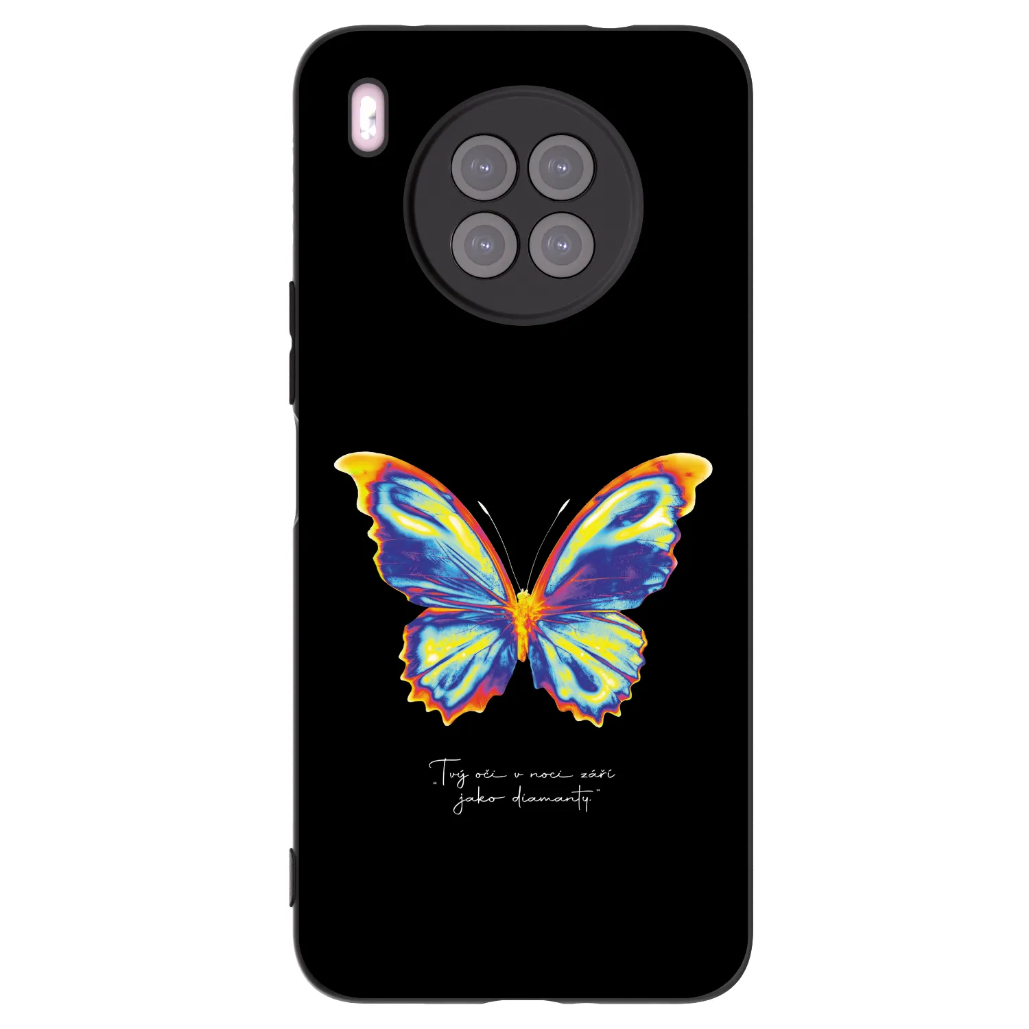 Picasee husă neagră din silicon pentru Huawei Nova 8i - Diamanty Black