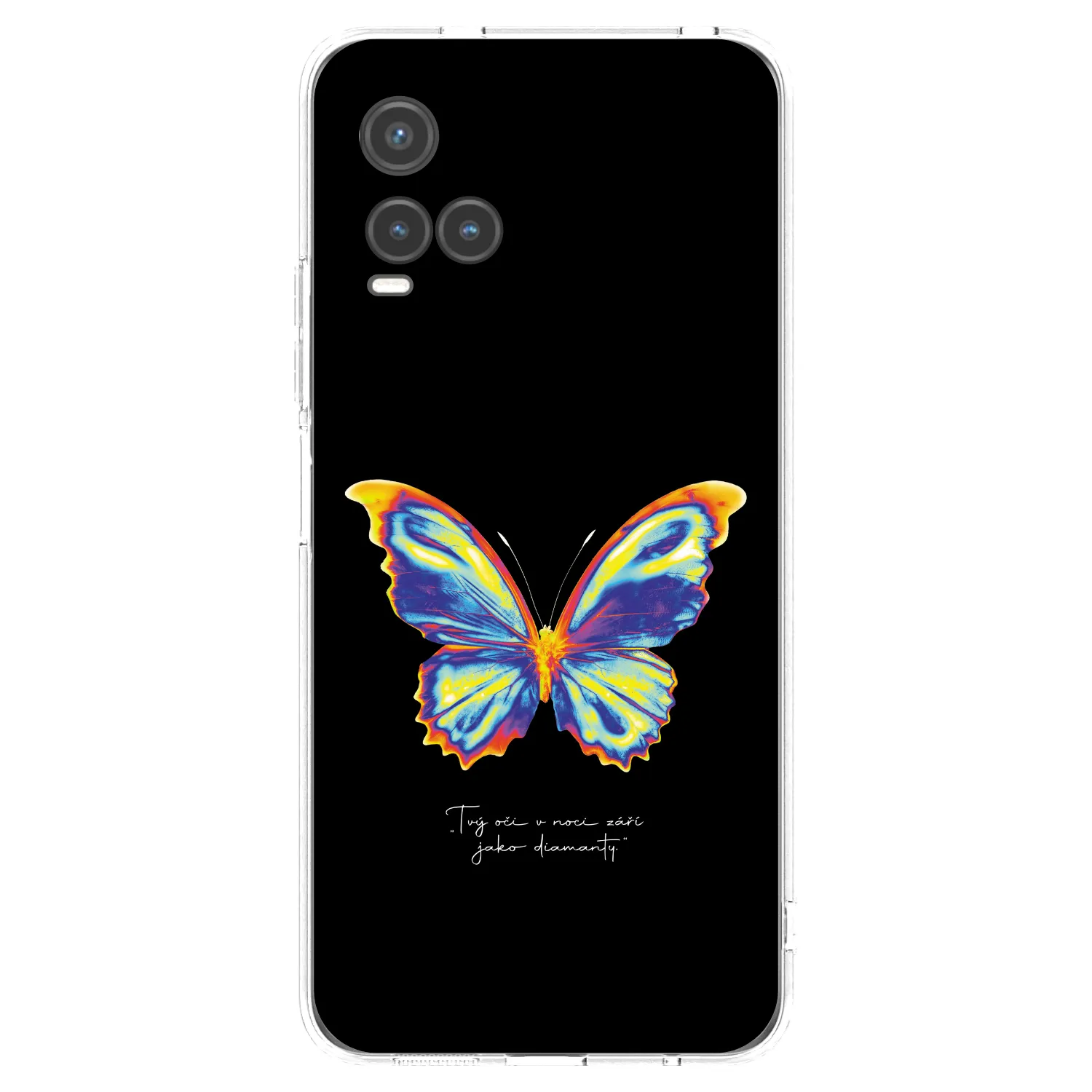 Picasee husă transparentă din silicon pentru Vivo Y33s - Diamanty Black
