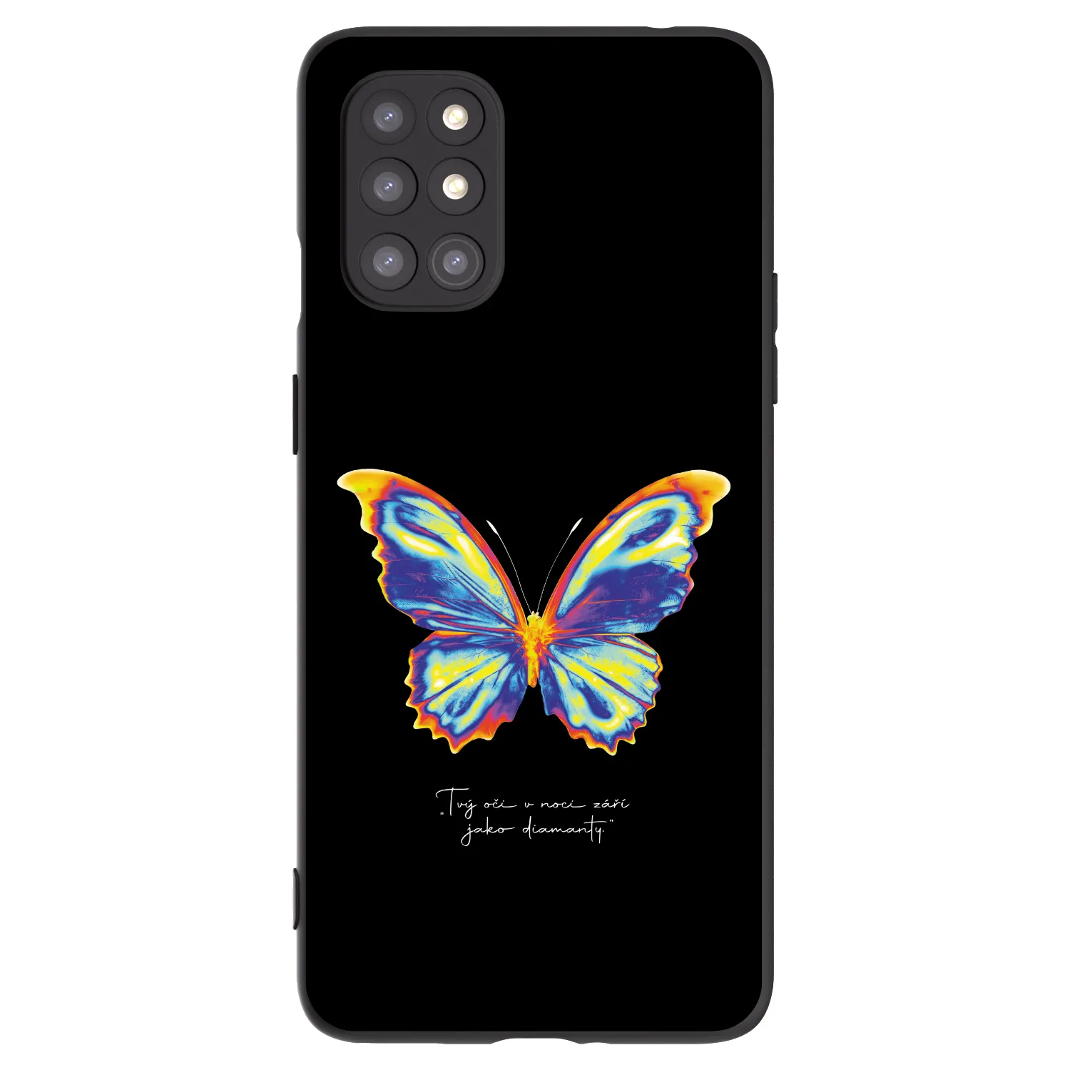 Picasee husă neagră din silicon pentru OnePlus 8T - Diamanty Black