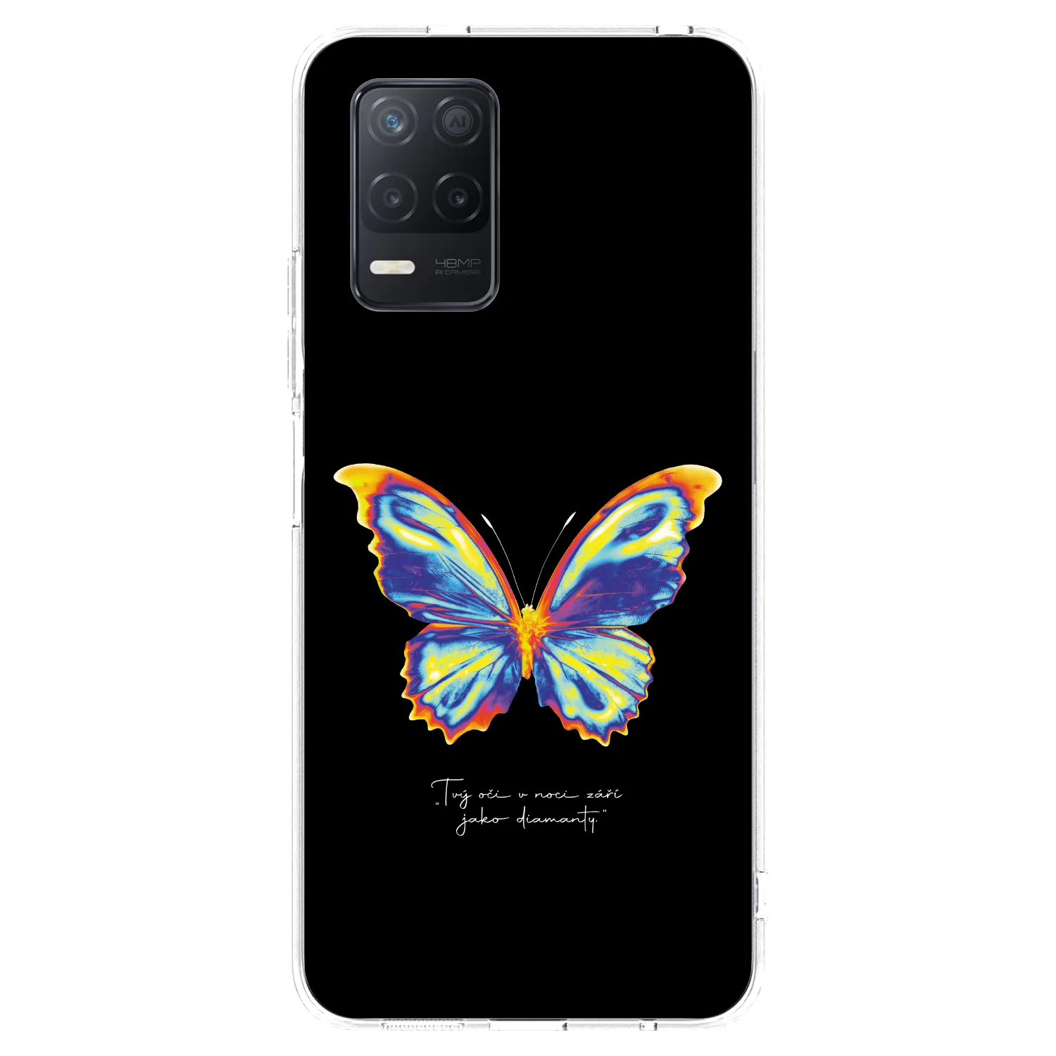 Picasee husă transparentă din silicon pentru Realme 8 5G - Diamanty Black